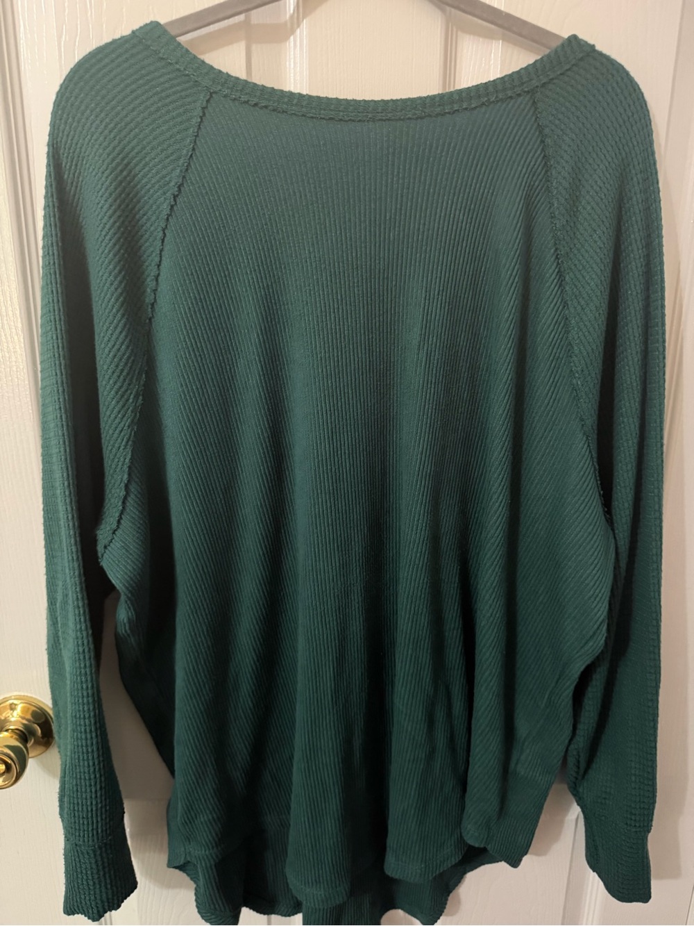 Kohl's Teal Crew Neck Lightweight Knit Sweater